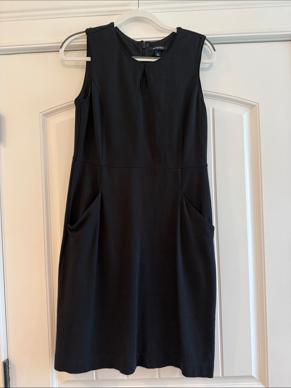 Lands End Black Sleeveless Dress size 8